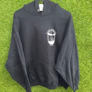 Make Amends Lessons Graphic‎ Print Pullover Hoodie Black XL Jerzees